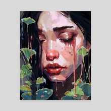 Rain - Canvas by Jane Koluga