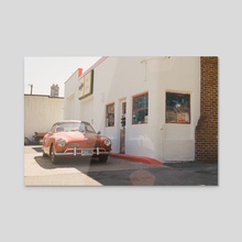 Classic Car | 1960s | 35mm Film Photography | Old Garage - Acrylic by Anthony Londer