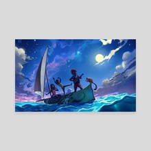 The Dhow - Starry Night - Canvas by Victor  Sales