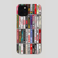 Classic 80's & 90's Hip Hop Tapes painting 2 - Phone Case by Justin Cownden