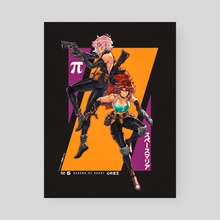 The Queens of Heart - Space Maria and Pi - Poster by David Liu
