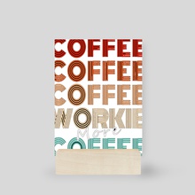 Coffee workie and more coffee - Mini Print by Kodie JamesZielke