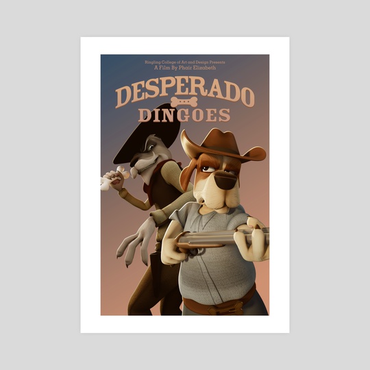 Desperado Dingoes Poster 1 by Phair Elizabeth