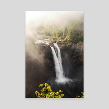 Snoqualmie Falls Washington Travel Photography PNW Landscape and Waterfall - Canvas by Anthony Londer