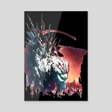 Godzilla Minus One (2) - Acrylic by RazZohar Weissman
