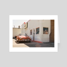Classic Car | 1960s | 35mm Film Photography | Old Garage - Art Card by Anthony Londer