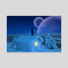 Winter Galaxy - Canvas by tjimageart 