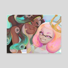 Pearl and Marina - Canvas by Ceejinary .Art