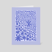 Daisy Field Blue - Card pack by Kate Burton