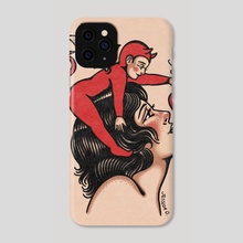 Love is Evil - Phone Case by Jessica O.