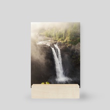 Snoqualmie Falls Washington Travel Photography PNW Landscape and Waterfall - Mini Print by Anthony Londer