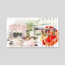 ARCHITECTURE COLLAGE | 22_Tokyo - Acrylic by Dana Krystle
