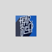 Fear of Sleep - Sticker by Maria Ku