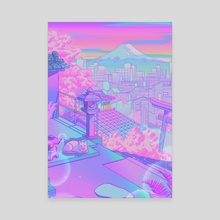 Fuji Blossom - Canvas by Elora Pautrat