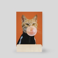 Cool cat - Mini Print by Enkel Dika