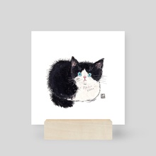 Hachiware kitten - Mini Print by Kang EunYoung