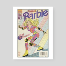 Barbie ComicsTake her Rollerblading  - Poster by Nicholas BrandonSumner