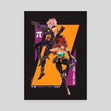 The Queens of Heart - Space Maria and Pi - Canvas by David Liu