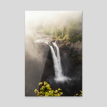 Snoqualmie Falls Washington Travel Photography PNW Landscape and Waterfall - Acrylic by Anthony Londer