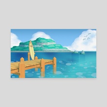 DK's Dock - Canvas by John Laux