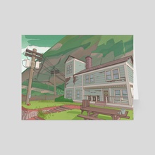 Mountainside Home - Card pack by John Laux