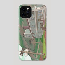 Mountainside Home - Phone Case by John Laux
