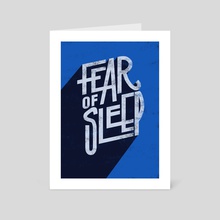 Fear of Sleep - Art Card by Maria Ku