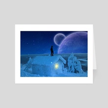 Winter Galaxy - Art Card by tjimageart 