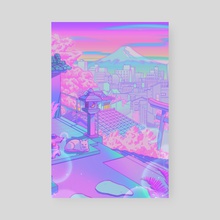 Fuji Blossom - Poster by Elora Pautrat