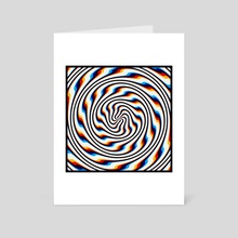 CMYK Spiral - Art Card by Michael Zimmerman