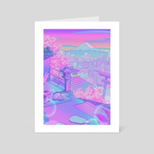Fuji Blossom - Art Card by Elora Pautrat