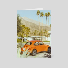 Palm Springs California Classic Cars and Palm Trees - Card pack by Anthony Londer